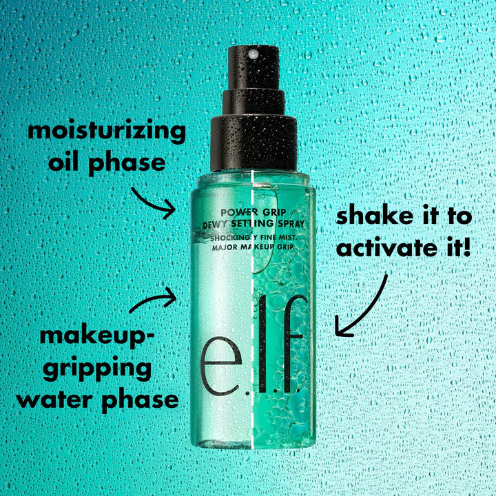 E.L.F Power Grip Primer Duo, Gel-Based & Hydrating Face Primer for Smoothing Skin & Gripping Makeup, Moisturizing & Priming, Vegan & Cruelty-Free, 2 pack, 3 Fl Oz