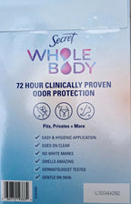 Secret Whole Body 72 Hour Deodorant Body Spray, Clinically Proven Odor Protection, Aluminum Free, Peach + Vanilla Blossom Fragrance, Dermatologist Tested, 3.5 oz 2 pack