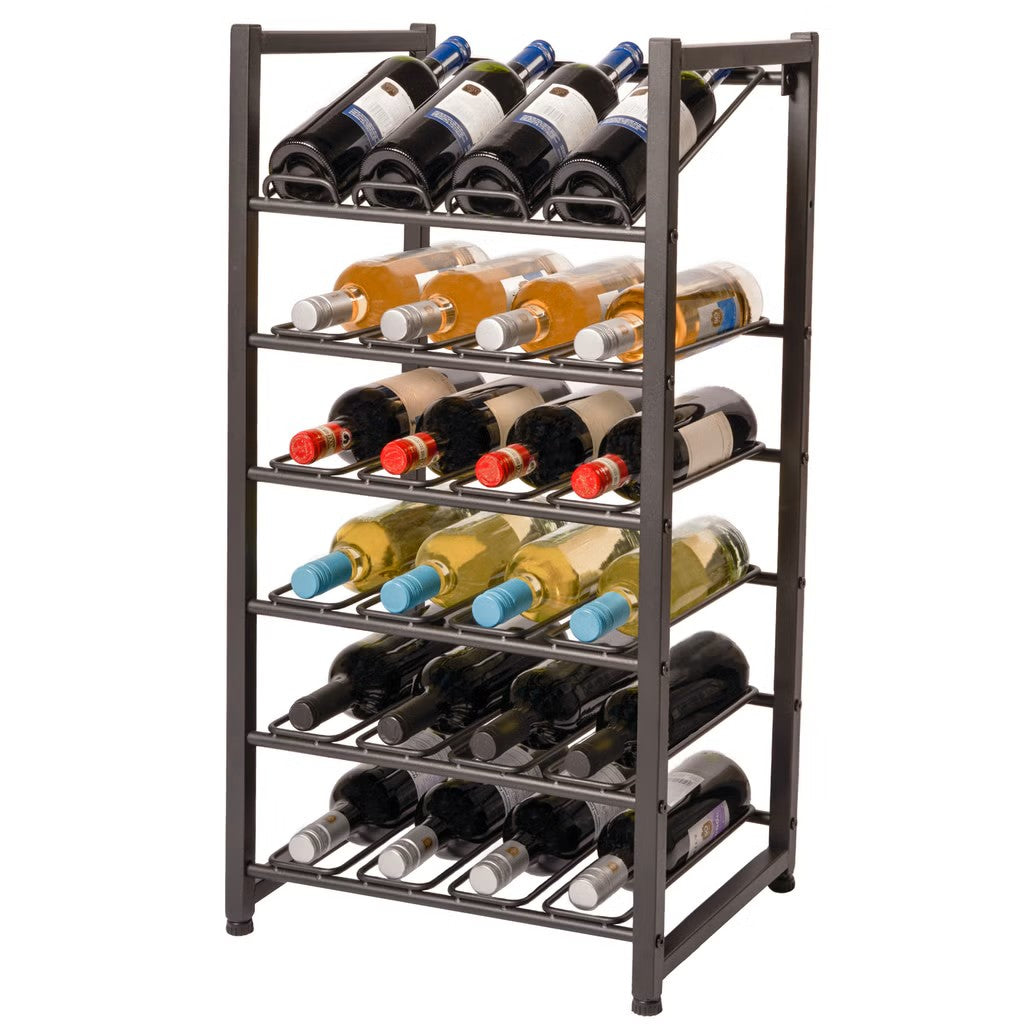 Neatfreak 24 Bottle Stacking Metal Wine Rack - 16.5" w x 13.5" d x 31.6" h