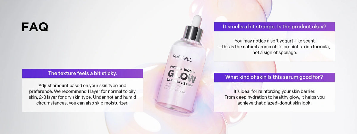 Purcell Pixcell Biom Glow Barrier Serum, 3.38 Fl Oz