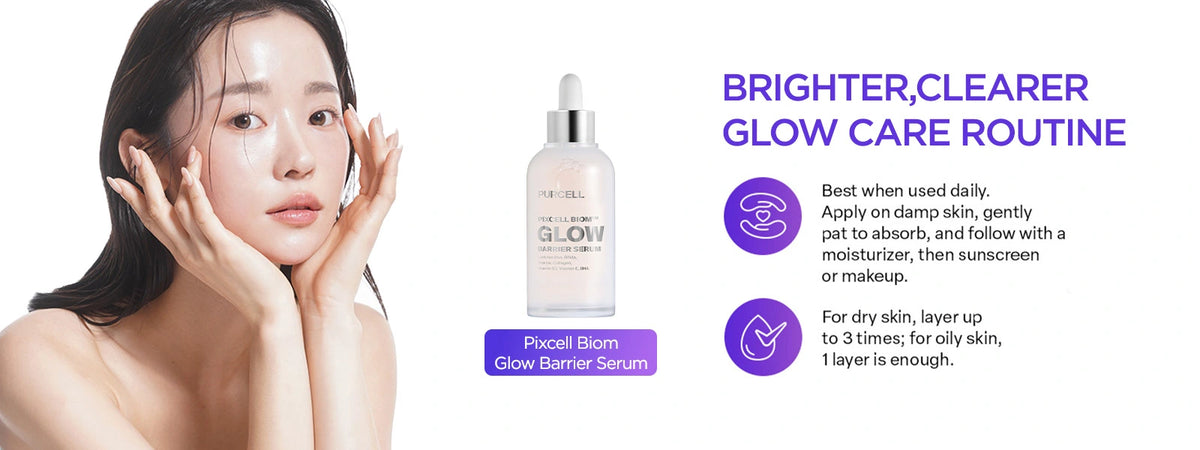 Purcell Pixcell Biom Glow Barrier Serum, 3.38 Fl Oz