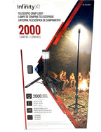 Infinity X1 Telescopic Camp Light, 2000 Lumens, 3 Color Temperatures, Carrying Case + Remote Control Included