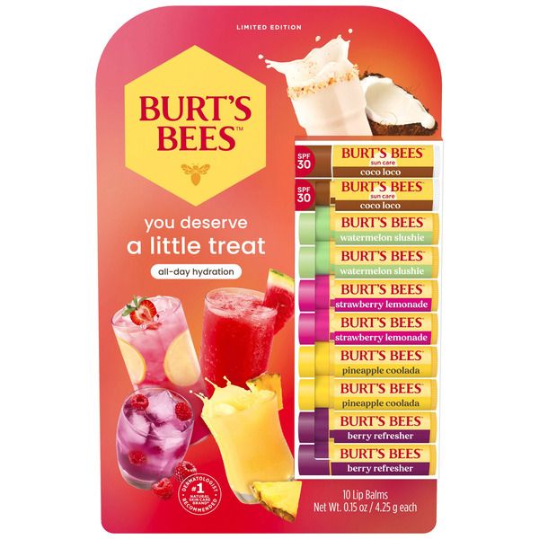 Burt's Bees Limited Edition Drink Mix Lip Balm 10 Pack