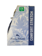 Tommy Bahama Men's Reversible Belt, Stretch Braided Style with Leather Trim