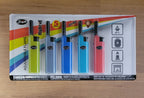 Scripto Refillable Adjustable Flame Hybrid Lighters w/ Extended Reach Nozzle 5pk