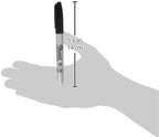 Sharpie Permanent Markers, Fine Tip, Black, 12 Count - Quick Drying, Fade Resistant, For Wood, Plastic, Paper, Metal, And More