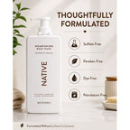Native Nourishing Body Wash, Coconut & Vanilla, Sulfate Free & Paraben Free, 34 fl oz, 2 Pack (68 fl oz Total)