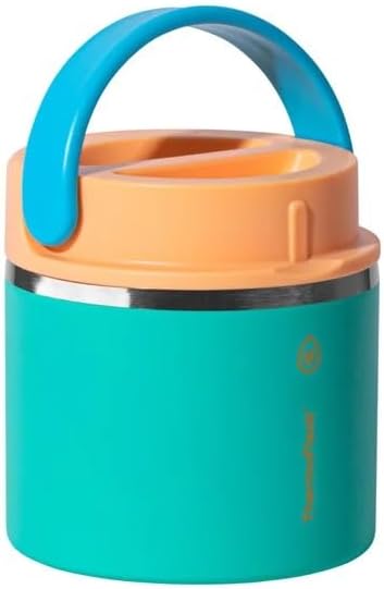 ThermoFlask 20 oz Insulated Food Jar, 2-Pack, Pink and Blue, Hot 12 Hours Cold 24 Hours (Blue and Green)