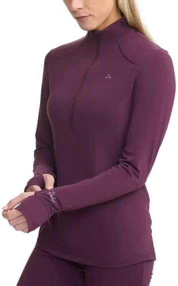 Women's Merino Blend Top, Purple, Small, Made from Recycled Content