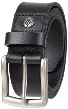 Columbia Men's Leather Belt (Black, L(Pant Size 36-38, Belt Size 38-40))