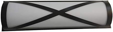 allen + roth Christina Marie 1-Light Bronze Modern/Contemporary Vanity Light