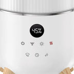 Warm and Cool Mist Ultrasonic Humidifier for Large Rooms - 2 Gallon Top-Fill Tank, UV-C Technology to Reduce Bacteria & Mold, 90-Hour Runtime, Smart Humidistat, Remote & Nightlight