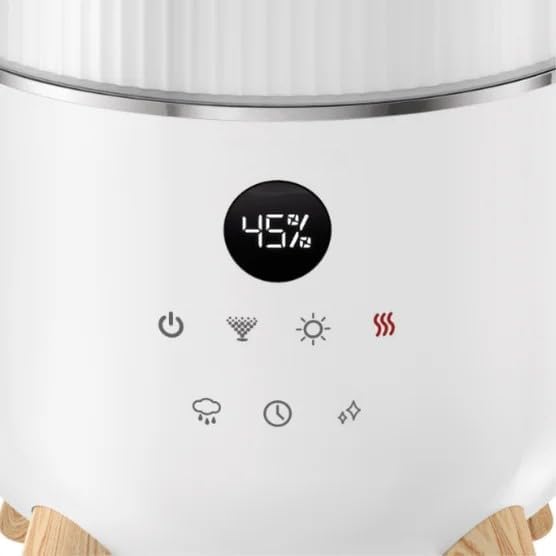 Warm and Cool Mist Ultrasonic Humidifier for Large Rooms - 2 Gallon Top-Fill Tank, UV-C Technology to Reduce Bacteria & Mold, 90-Hour Runtime, Smart Humidistat, Remote & Nightlight