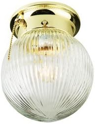 Portfolio Brass Ceiling Flush Mount
