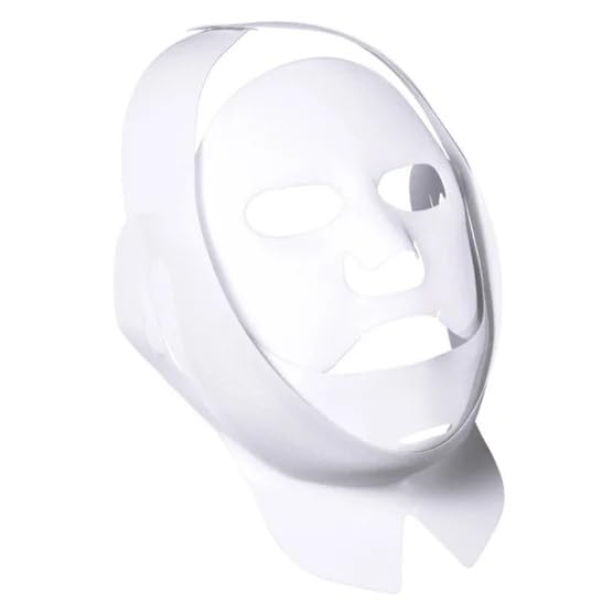 White face mask on a white background
