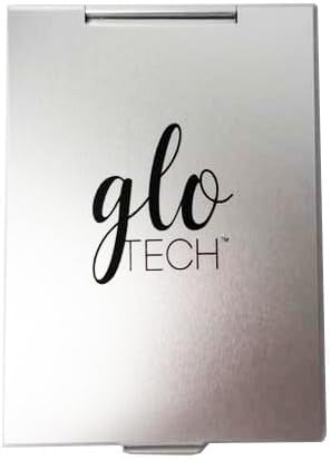 GLO TECH 3-Piece Cosmetic Bag Set – Makeup Bag Duo with Compact Mirror, Travel & Everyday Beauty Organizer (Black)
