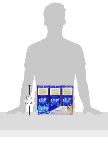 Q-tips Cotton Swabs 3 Packs of 625 Count