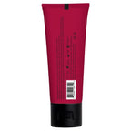 Red tube with black cap on a white background