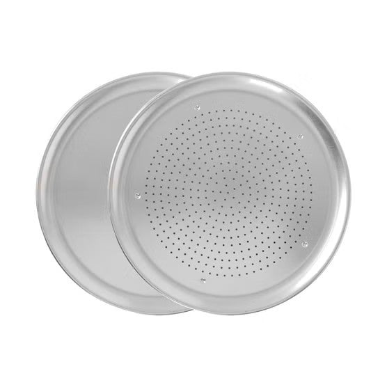 Nordic Ware 16” Aluminum Pizza Pans 2-pack, 1 Perforated, 1 Smooth