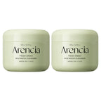 Two containers of Arencia Fresh Green Rice Mochi Cleanser on a white background