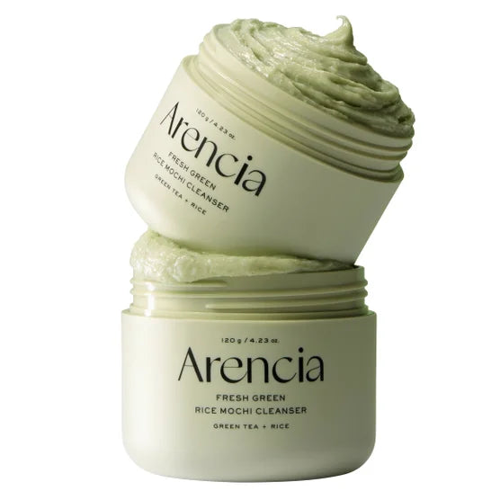 Arencia Deep Pore Cleansing Fresh Green Rice Mochi Cleanser, Made in Korea, 2 Pack, 4.23 fl oz each