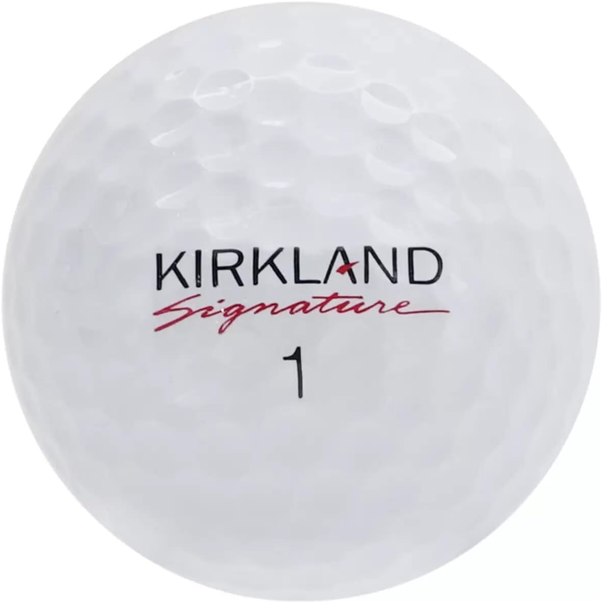 Kirkland Signature Three-Piece Urethane Cover Golf Ball v2.0 Performance + Total of 24 Balls, White