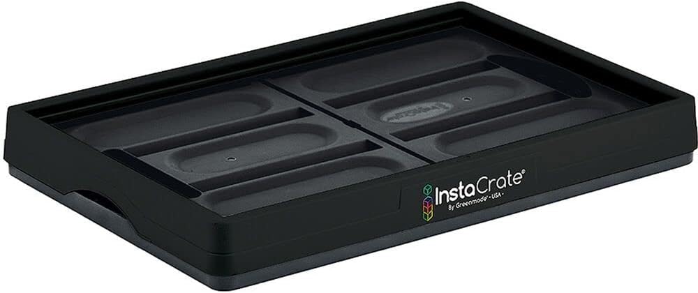 GreenMade InstaCrate Collapsible Storage Container, 12 gal, Black