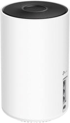 White electronic device with a black top on a white background