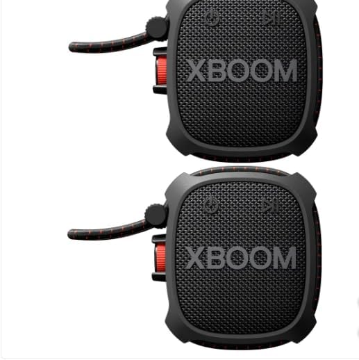 LG XBOOM Go Wireless Portable Speaker with Powerful Sound XG2TBK - 2PACK