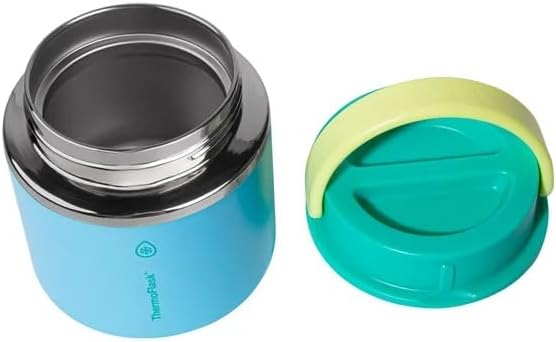 ThermoFlask 20 oz Insulated Food Jar, 2-Pack, Pink and Blue, Hot 12 Hours Cold 24 Hours (Blue and Green)