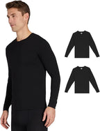32 Degree Men's 2-Pack Performance Lightweight Thermal Baselayer Crewneck Top