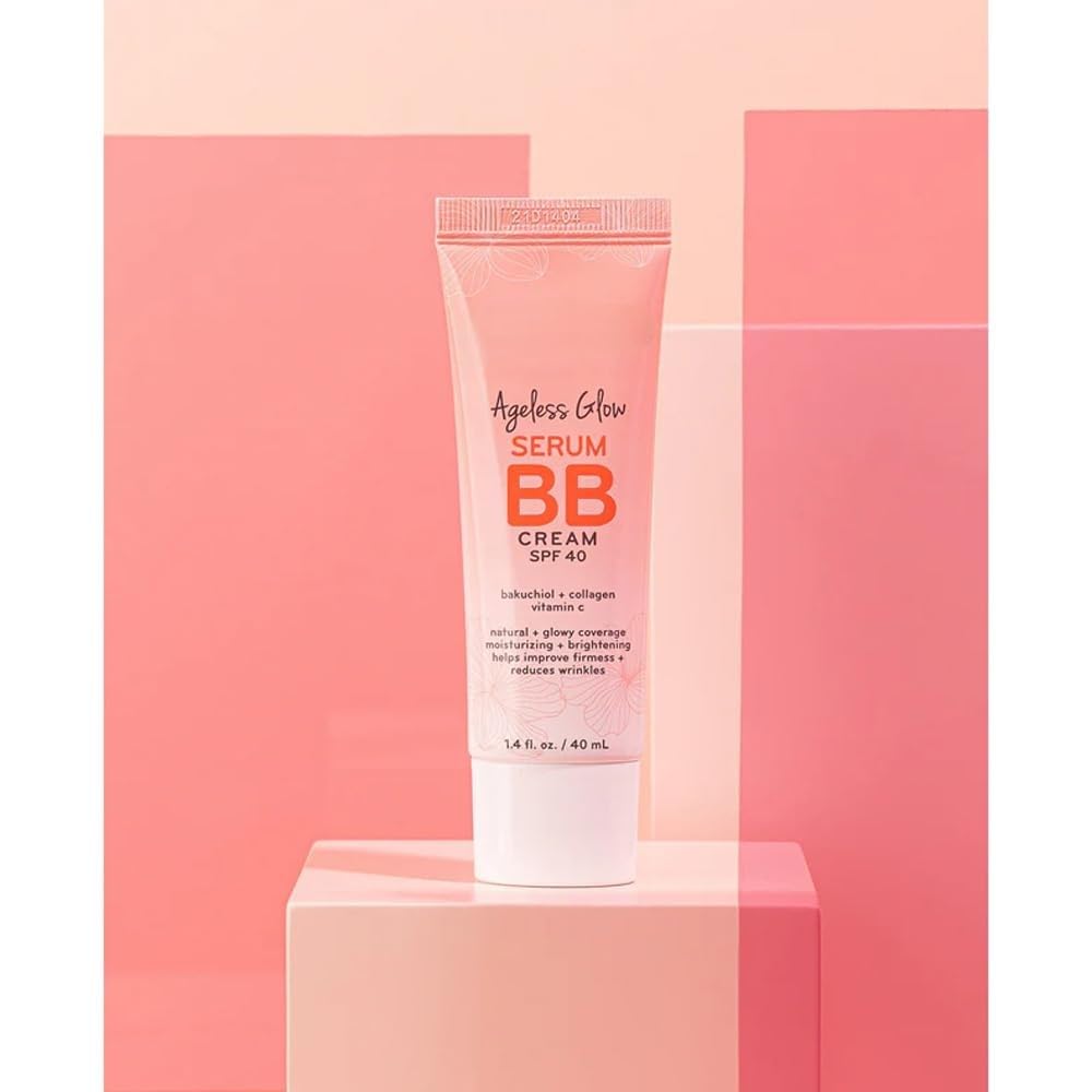 Purlisse Ageless Glow Serum BB Cream with UV Protection | Full & Flawless Coverage, Hydrates with Collagen - Medium Warm | For all Skin Types, Even Sensitive | 2-Pack