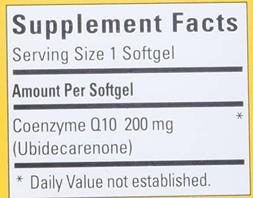 Nature Made CoQ10, Softgels Helps Supports Heart Function & Cellular Energy Production, Unflavored, 200 mg, 140 Count