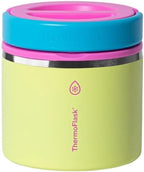 ThermoFlask 20 oz Insulated Food Jar, 2-Pack, Pink and Blue, Hot 12 Hours Cold 24 Hours (Pink and Yellow)