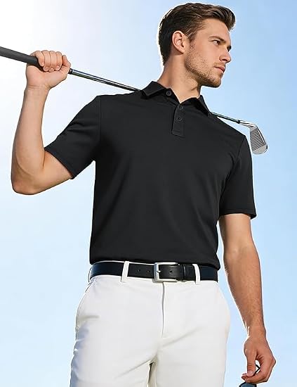 PUMA Men's Polo Shirt, Cotton Pique Knit, Classic Fit, Moisture Wicking, Breathable, Wrinkle Resistant, Short Sleeve, Golf & Tennis