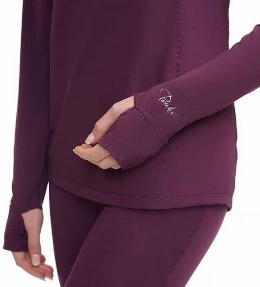 Women's Merino Blend Top, Purple, Small, Made from Recycled Content