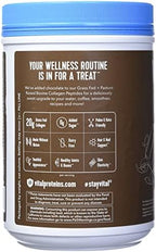 Vital Protein Collagen Peptides, Pasture Raised, Grass Fed, Paleo Friendly, Gluten / Zero Sugar Dairy Free, Chocolate, 32.56 Oz