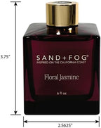 Sand + Fog Reed Diffuser Set, 3 Pack, 6 fl oz and 5 Reeds Each, Floral Jasmine, Fresh Breeze, Pistachio Dream