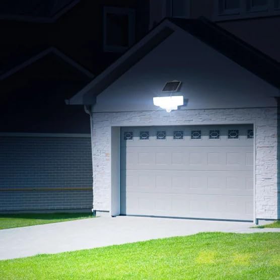 Lutec Motion Activated Solar Security LED Light | 3000 Lumens | 240 Wide Motion Sensor | Weather Resistant IP44 | 5000K Color Temperature