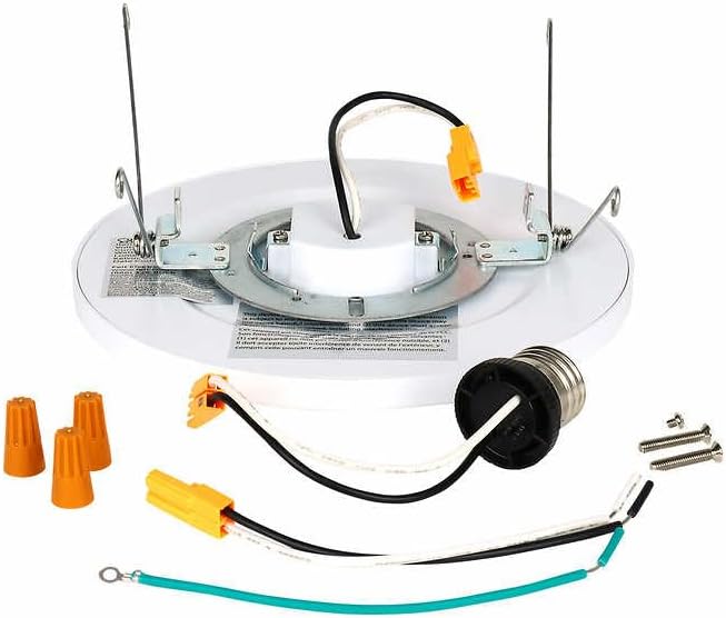 Feit Electric Round, 2 Mounting Options, for Home, Office, Commercial LED Downlight, 7.5", 2700K Soft White