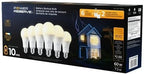 Globe Power Reserve Battery Backup Bulb, 6 Pack + 2 Portable Sockets