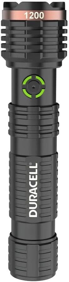 DURACELL Durabeam Ultra Hybrid LED Flashlights, 1200 Lumens, Set of 3, with Rechargeable and AAA Alkaline Batteries