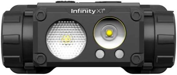 Infinity X1 Rechargeable LED Headlamps, 1500 Lumens, Up to 30 Hours Runtime, 6 Modes, 3-Pack