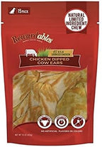 Rewardables Chicken Dipped Cow Ear 15 Count