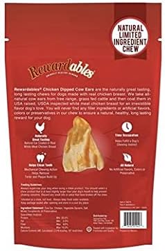 Rewardables Chicken Dipped Cow Ear 15 Count