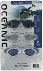 Oceanic Swim Goggles 3-Pack (Large-XL)