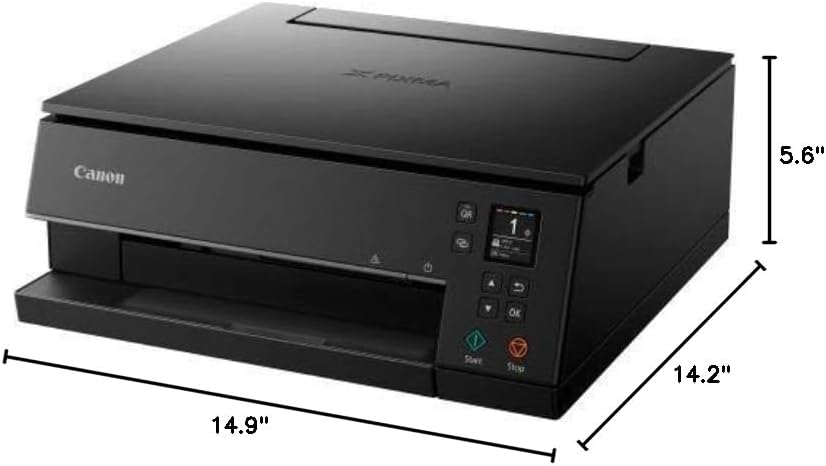 Canon Pixma TS6320 Wireless All-in-One Photo Printer with Copier, Scanner and Mobile Printing, Black, Amazon Dash Replenishment