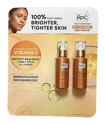 Roc Revive and Glow Vitamin C Serum, 1.7 Ounce (Pack of 2)