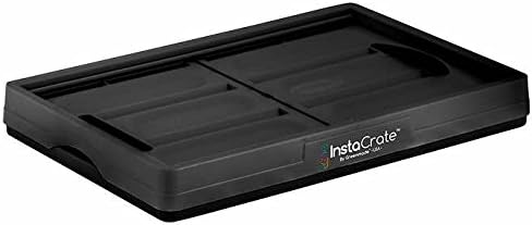 3-pack Instacrate Collapsible 12-gallon Storage Bin for Easy Storage (Black)