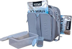 Titan Deep Freeze Fridge Cold Expandable Lunch Pack| Includes 2X 250g High Performance Ice Walls | Insulated Horizontal Design (Pale Frost)